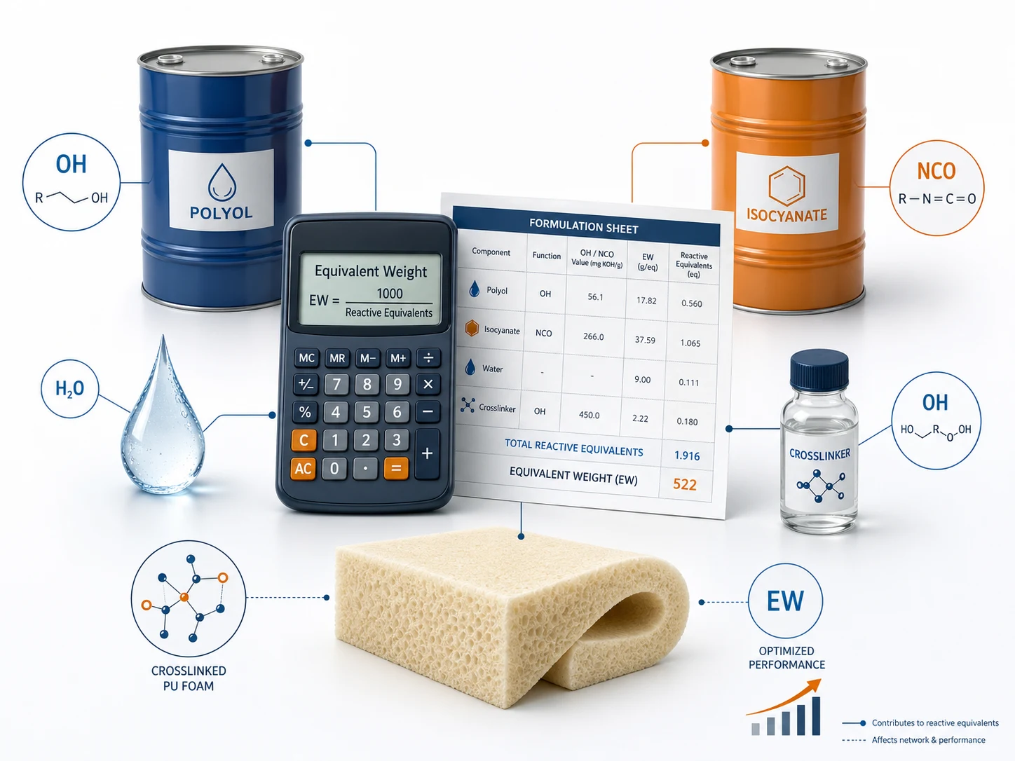 Equivalent Weight in PU Foam: Calculation Guide