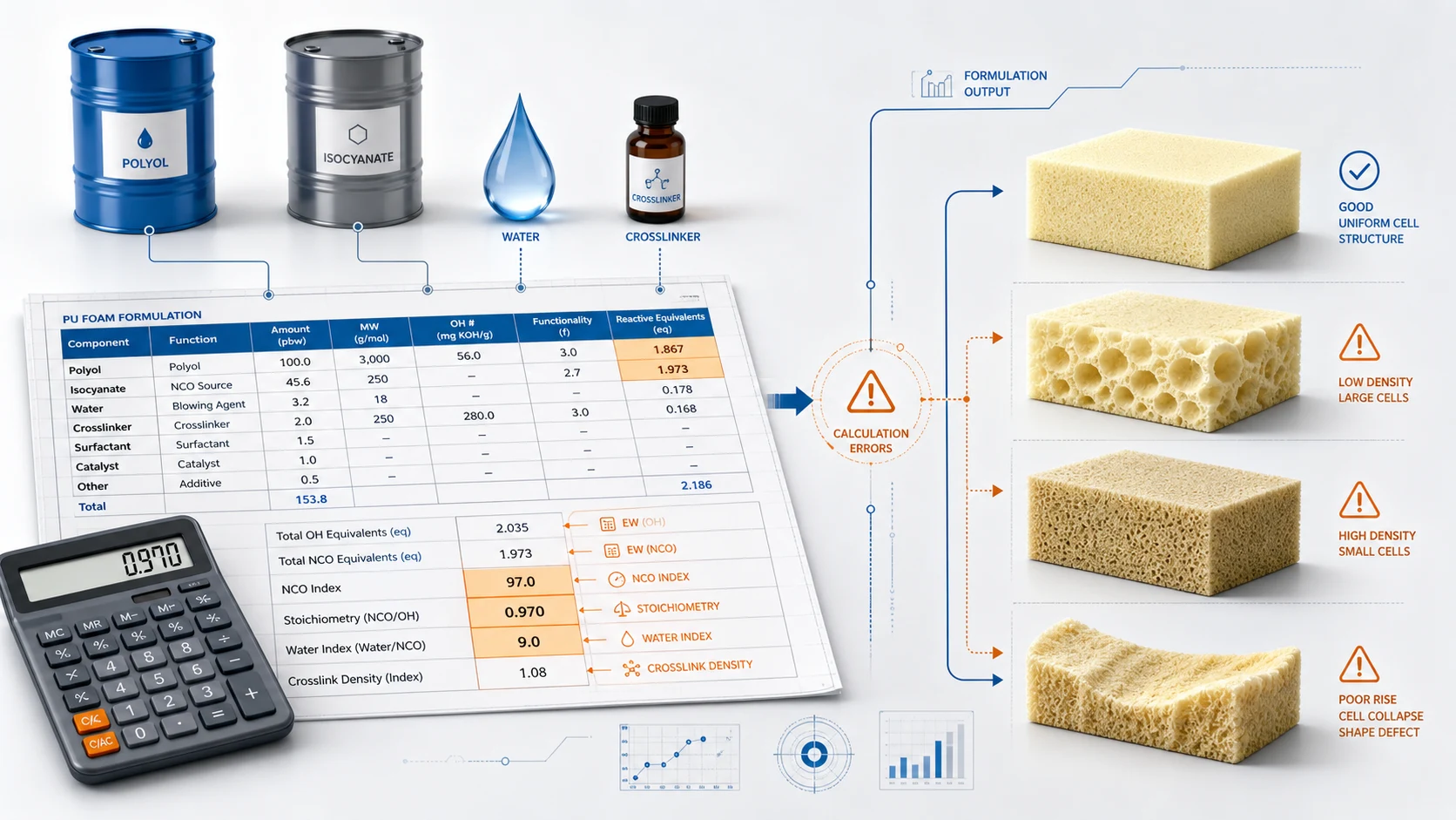 5 Equivalent Weight Mistakes in PU Foam Production