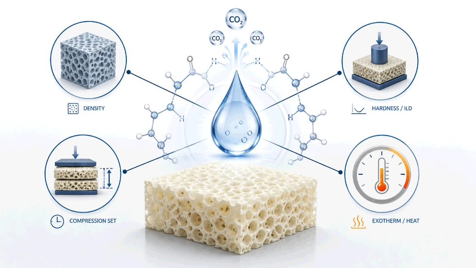 How Water Level Effects PU Foam Properties
